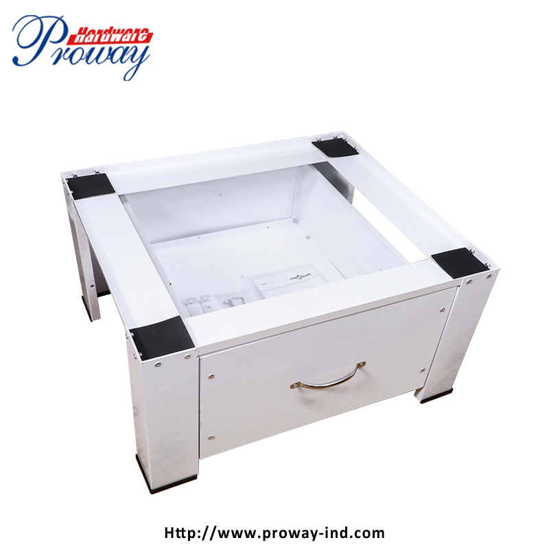 New Product Heavy Duty Laundry Appliance Balance White Storage Space Shelves Pedestal Washing Drying Machine Shelf Stand