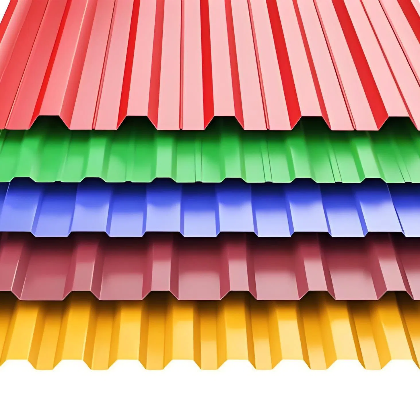 Galvanized Corrugated Roofing Steel Sheet Green Color for Building Construction Hardware