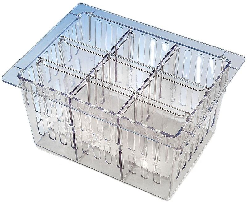 Htm 71 300X400X200 Hospital Medical Clear Storage Tray with Dividers