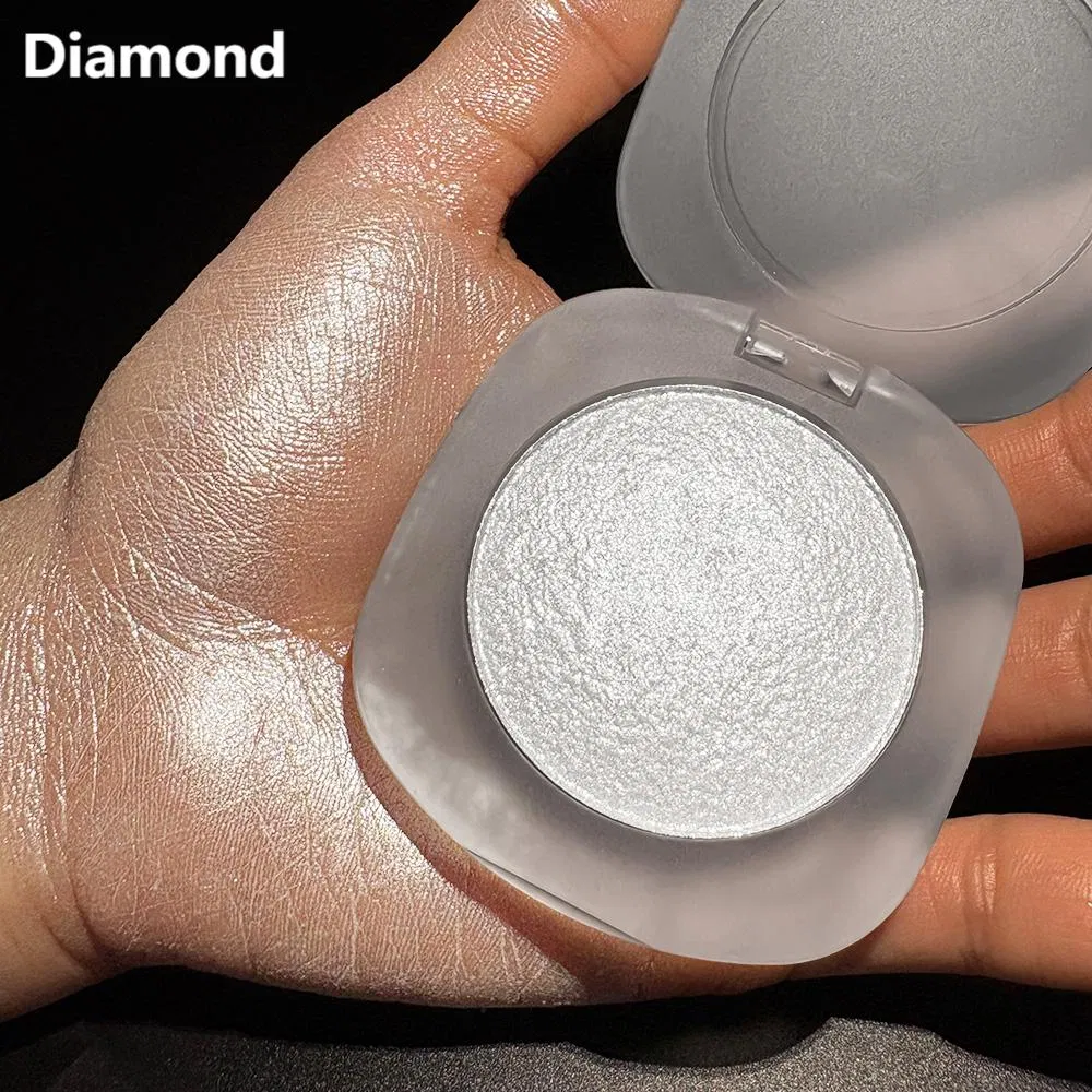 Vegan Highlighter Private Label High Pigment Highlight Pressed Powder Custom Makeup Glitter Highlighter Cosmetic
