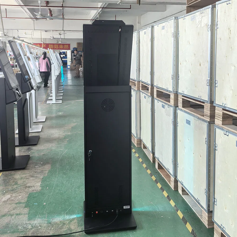 27 Inch Retail Self-Checkout Kiosk with Camera POS Stand Qr Code