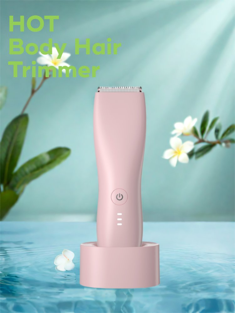 Waterproof Bikini Trimmer Women Electric Razor for Pubic Hair Women's Foil Shaver Rechargeable Shaver Removal with Ceramic Blade
