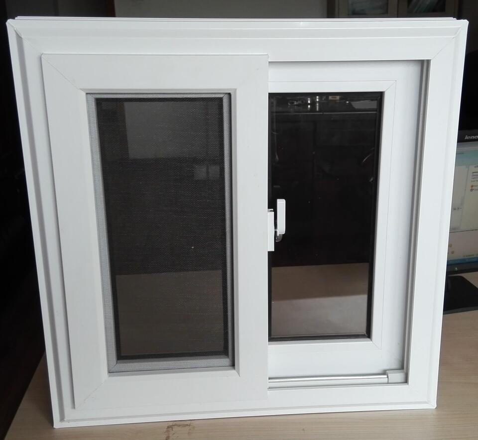 High Quality America Standards 88 Series Colorful Glass UPVC Sliding Window Vinyl Window with Fly Screen