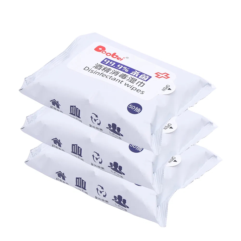 Factory Price 75% Alcohol Wipes Sanitizing Wipes Protective Antibacterial Disinfectant Wet Wipes