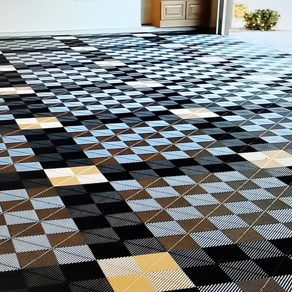 Плитка для пола гаража Modula 400x400 с замковым соединением