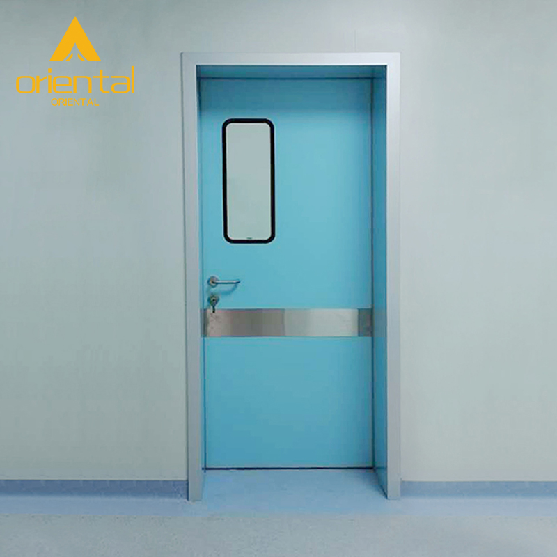 GMP Manual Medical Operation Room Hermetic Laboratory Hospital Cleanroom Swing Door for Pharmacy Hospital Lab