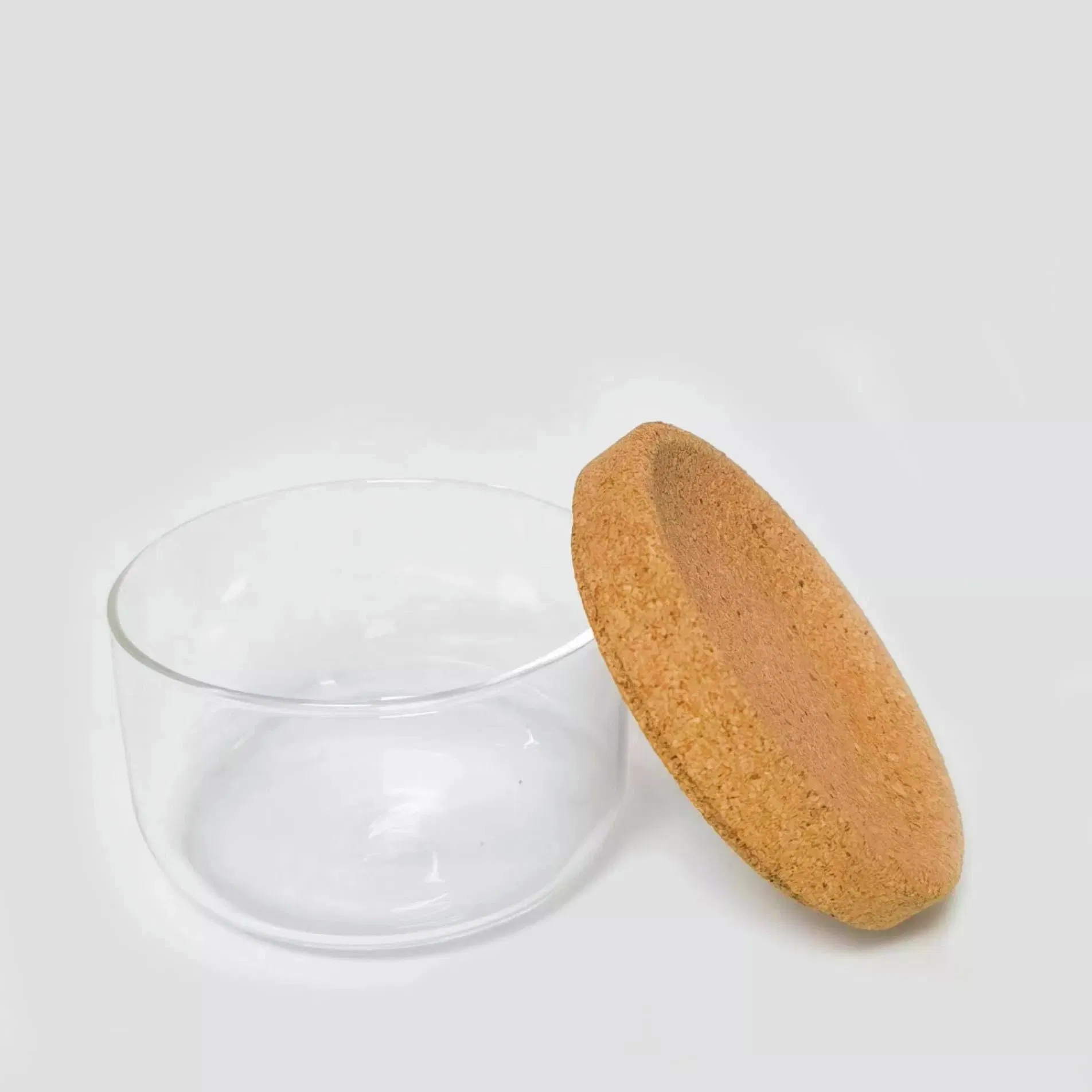 Best Sale Premium Qaulity Glass Containers with Cork Tray and Lids