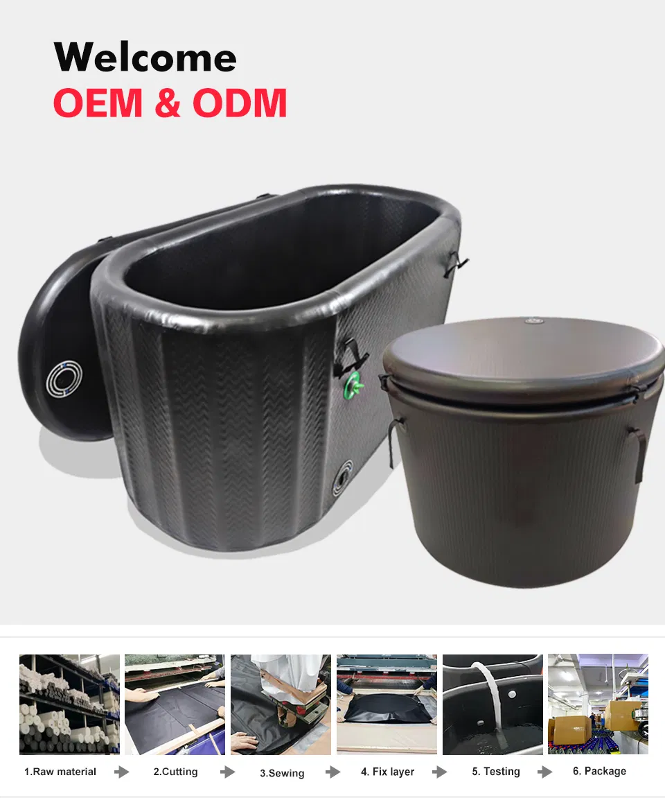 Ice Bath Tub Gym Sports Therapy Cold Plunge Inflatable Recovery Bath Tub