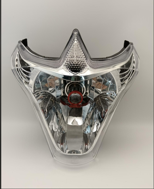 Светодиодная фара поворота для мотоцикла, серебро/черный