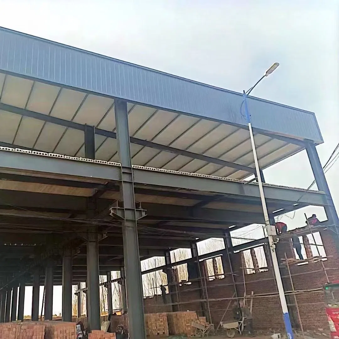 Customized Commercial Industrial Light Steel Structure Frame Metal Construction Workshop Factory Building Warehouse