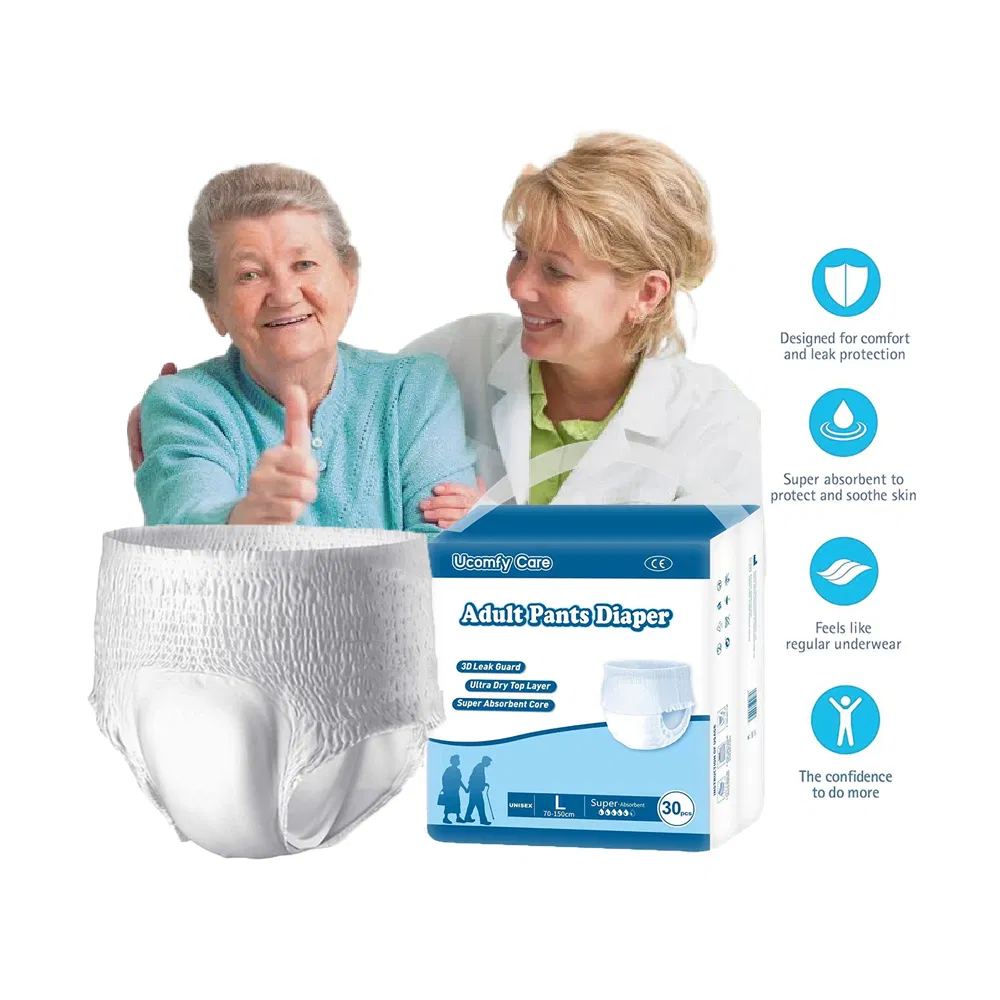 Wholesale Customized Incontinence Pants Disposable Adult Pull up Diaper