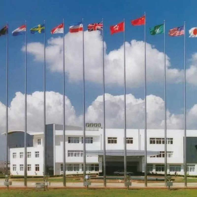 Factory Selling Aluminium Steel Flag Pole Electric Conical Automatic Remote Controlled Telescopic Outdoor Flagpoles