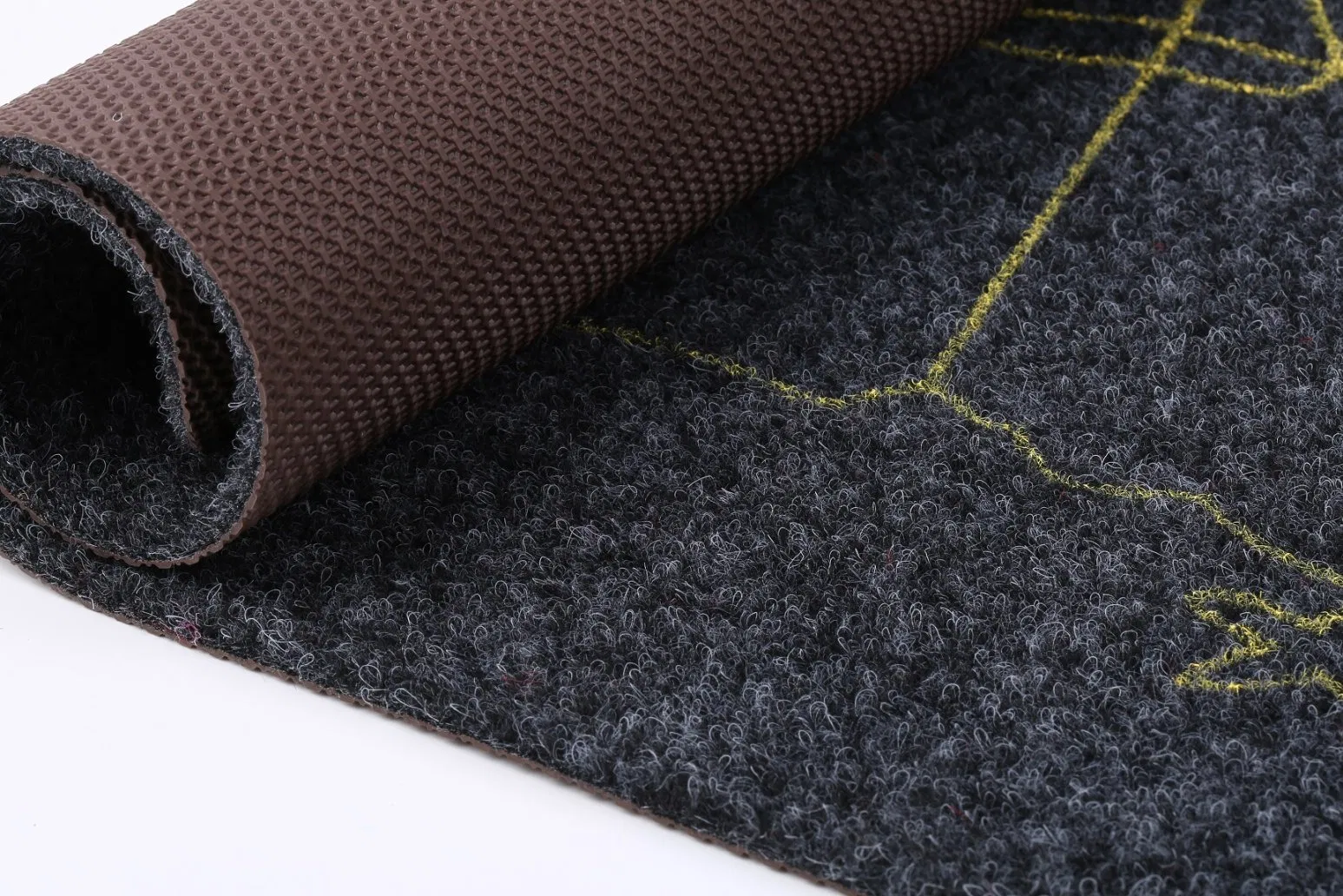 TPR Backing Kitchen Entrance with Polyester Surface Floor Plain Doormat