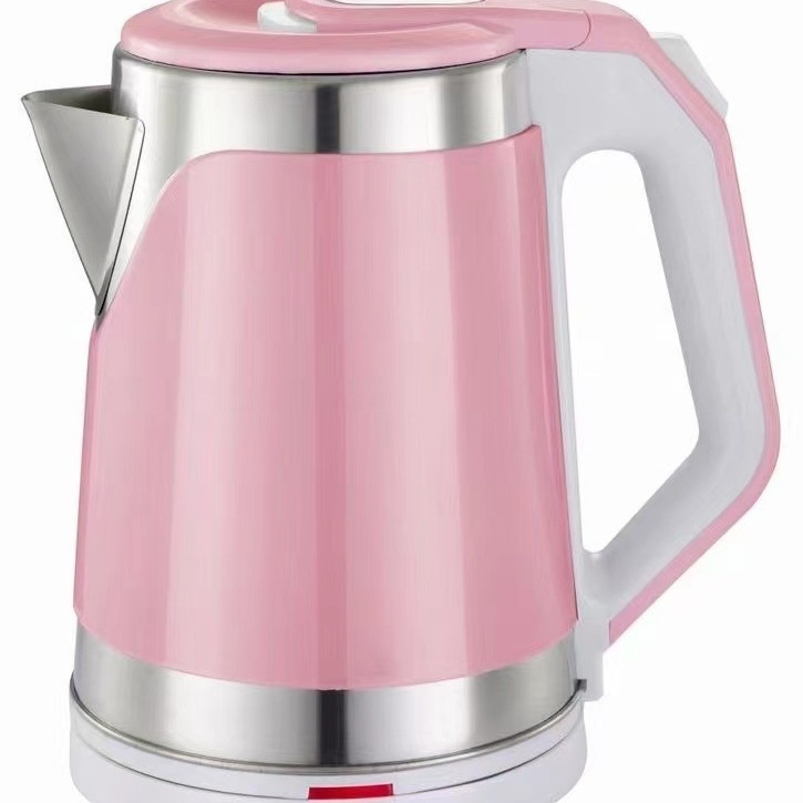 Double Layer Electric Kettle for Boiling Water 304 Stainless Steel Auto Shut-off Boil-Dry Protection Hotel Household