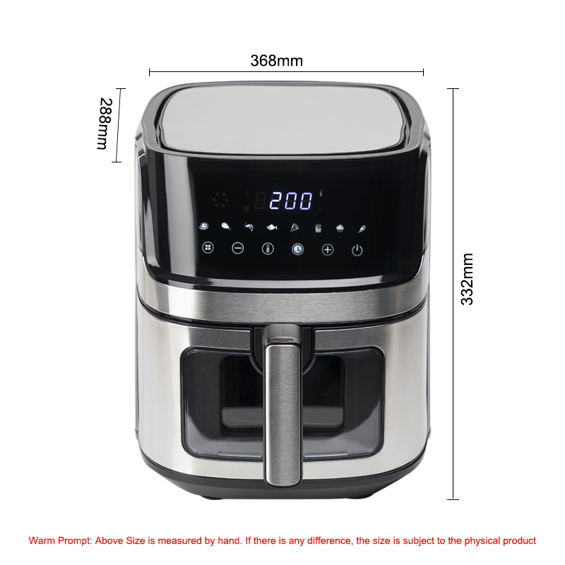 1 Year Touch Screen Customaized Digital Control Air Fryer Wholesale