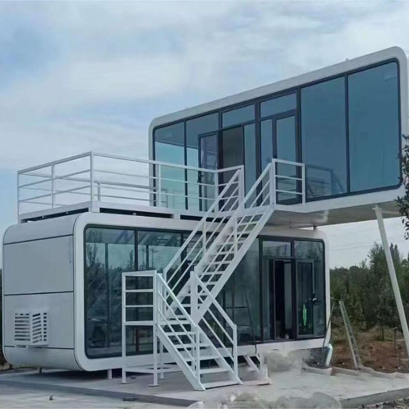 Outdoor Prefabricated Space Capsule Sleeping Glamping Pod House Casa Container Apple Cabin
