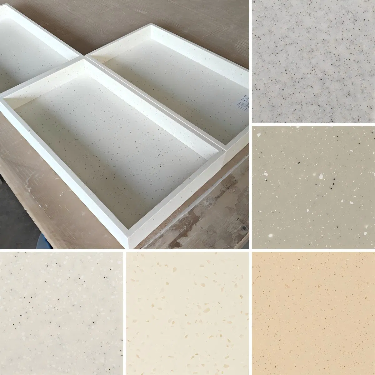 Wholesale Factory Price Modern Design Kitchen Tray Food Tray Corian Artificial Solid Surface Stone Tray