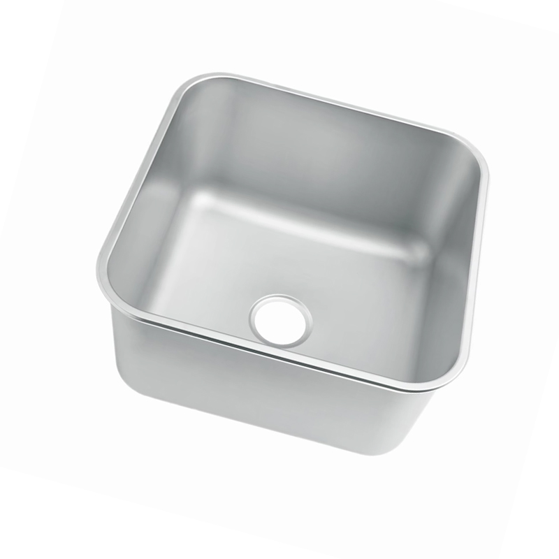 Industrial 304 Stainless Steel Punching Single Bowl Sink for Hotel Restaurant