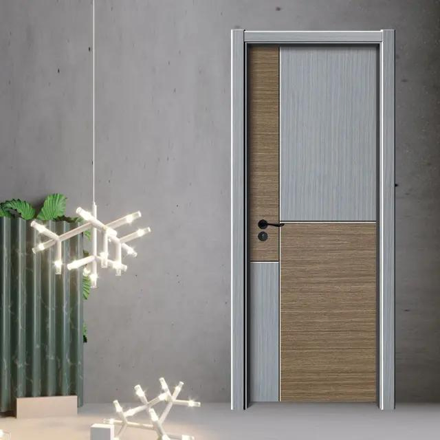 Wood Plastic Composite Door Wooden Panel WPC Door