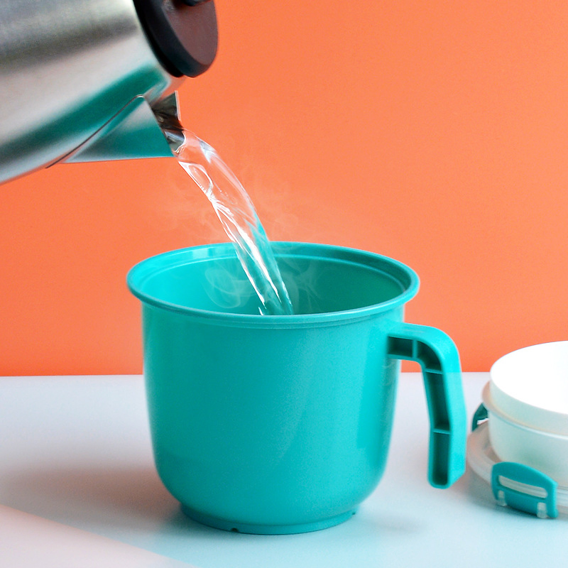 Microwave Soup Mug with Lid Steam Release Vent Portable Food Container Mi29462