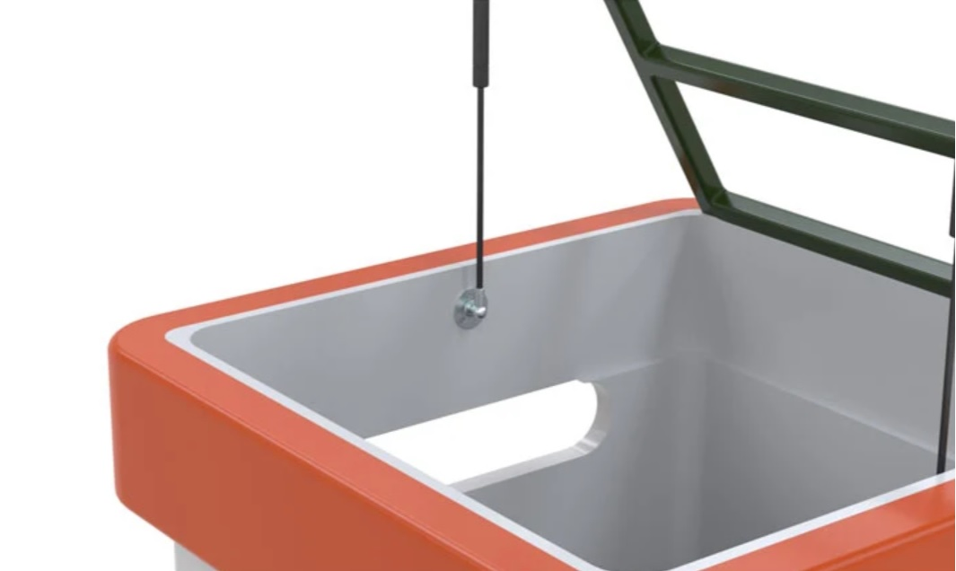 Gas Spring Gas Strut Gas Lift with External and Circular Brackets Steel