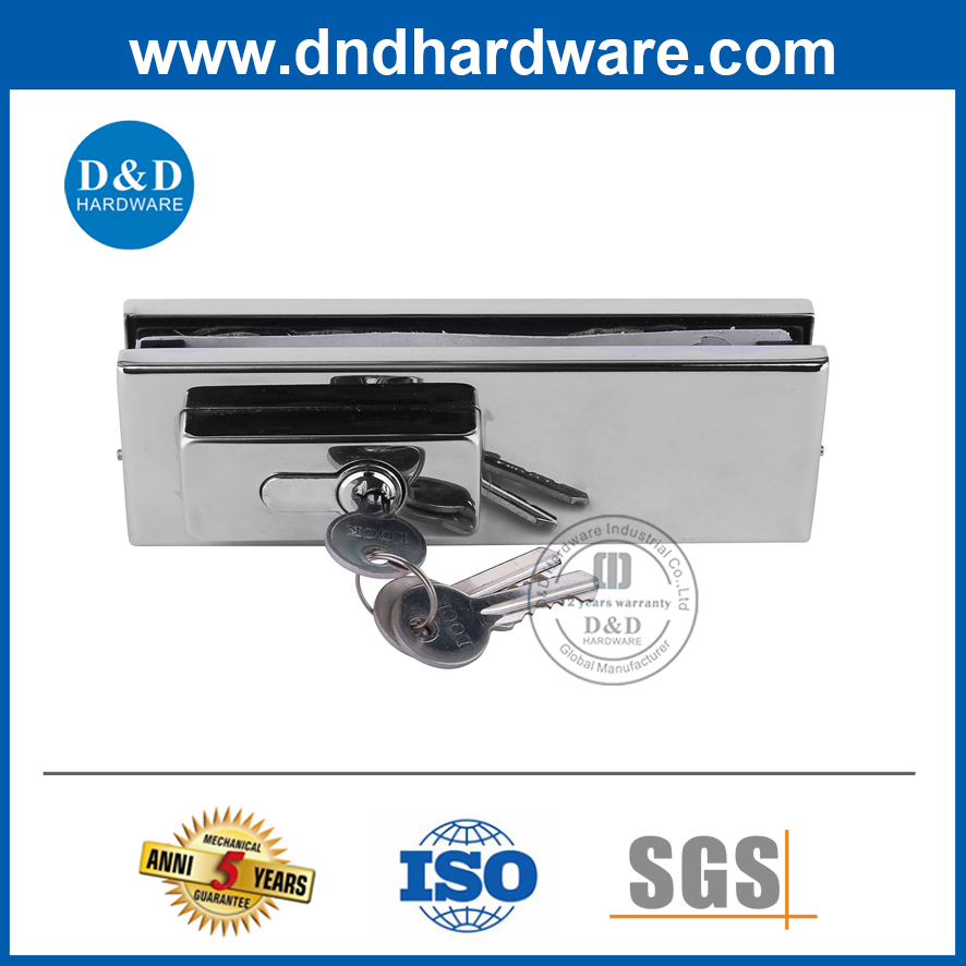 Stainless Steel High Quality Glass Patch Fitting Lock for Office Glass Door