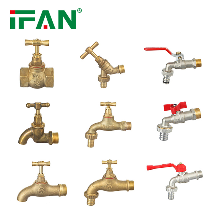 Латунный садовый кран Ifan 1/2, 3/4 дюйма