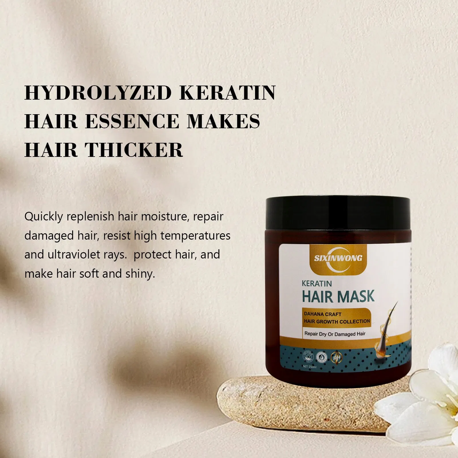 Beauty Cosmetics Keratin Hair Mask Hydration & Deep Repair Hair Treatment Mask