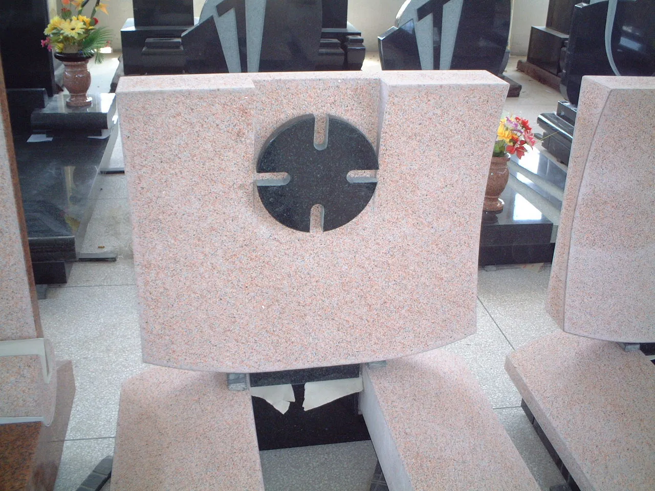 Carving White Marble Stone Cemetery Headstones