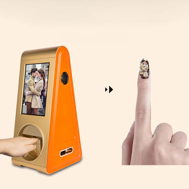 Automatic 3D Smart Polish Printer Nail Printing Art Stickers Machine Nail Printer