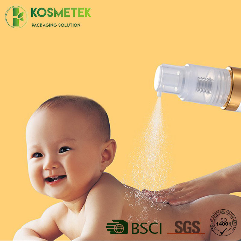 Baby Powder Hair Styling Spray Clear Empty Plastic 35ml 60ml Packaging Bottles