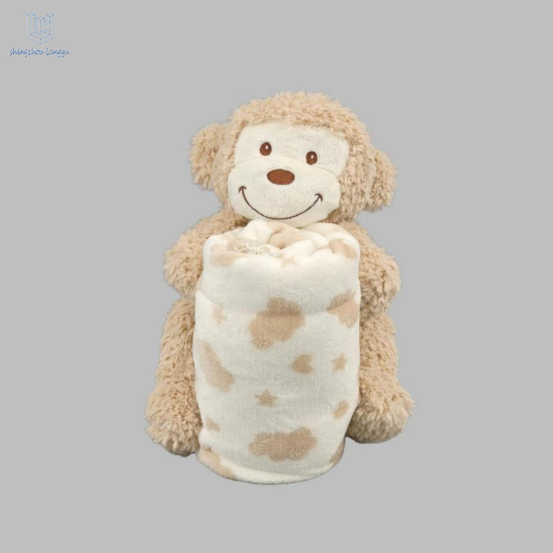 Wholesale Langyu Adorable Plush Unicorn with Blanket Set - Perfect Baby Gift Ready Cute Unicorn Toy Blanket Combo for Kids