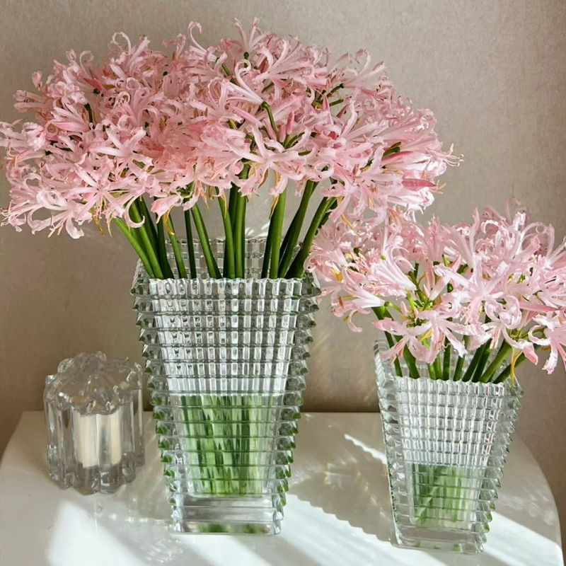 France Baccarats Premier Crystal Bottle High Quality Flower Vase with Original Logo and Gift Box for Home Decor