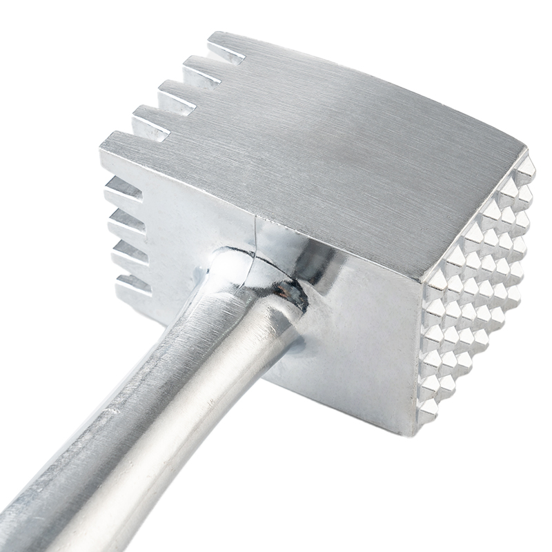 Meat Tenderizer Aluminium Mallet Dual-Sided - Tenderizer Tool Kitchen Pounder - Double Size Meat Hammer for Tenderizing Ice Steak & Chicken Safe Beater