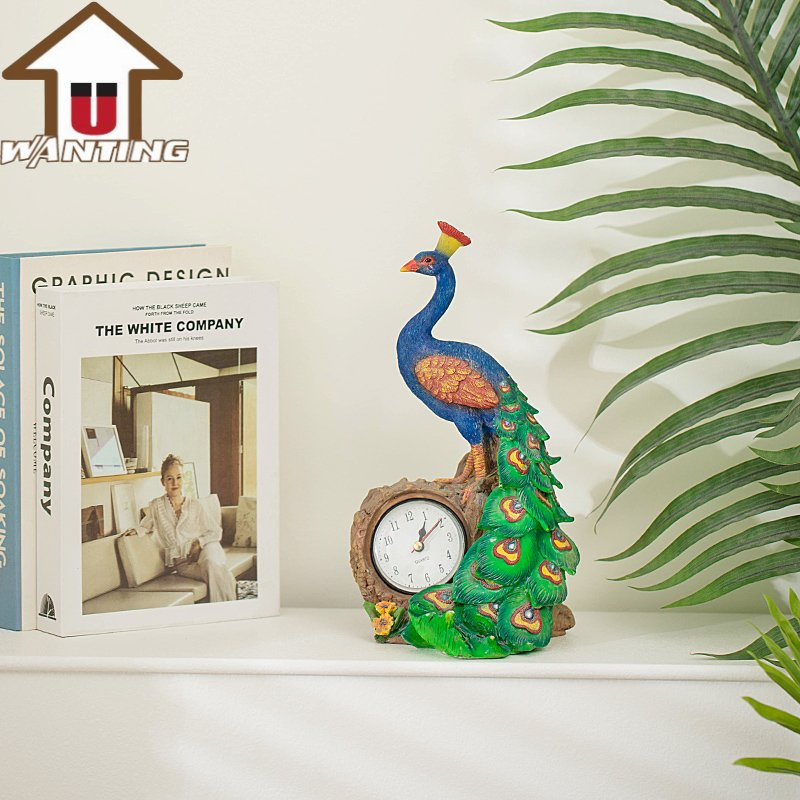 Peacock Ornament Home Furniture Resin Craft Living Room Decoration Animal Decor