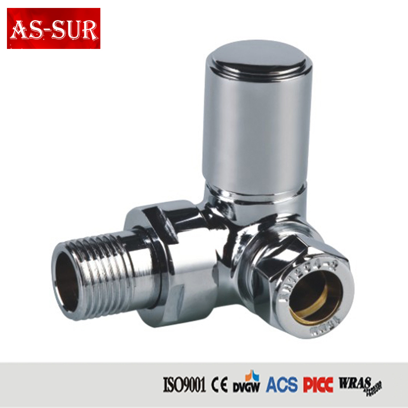 1/2 - 3/4 Inch Smart Central Heating Nickel Plating Brass Radiator Valve RV84005