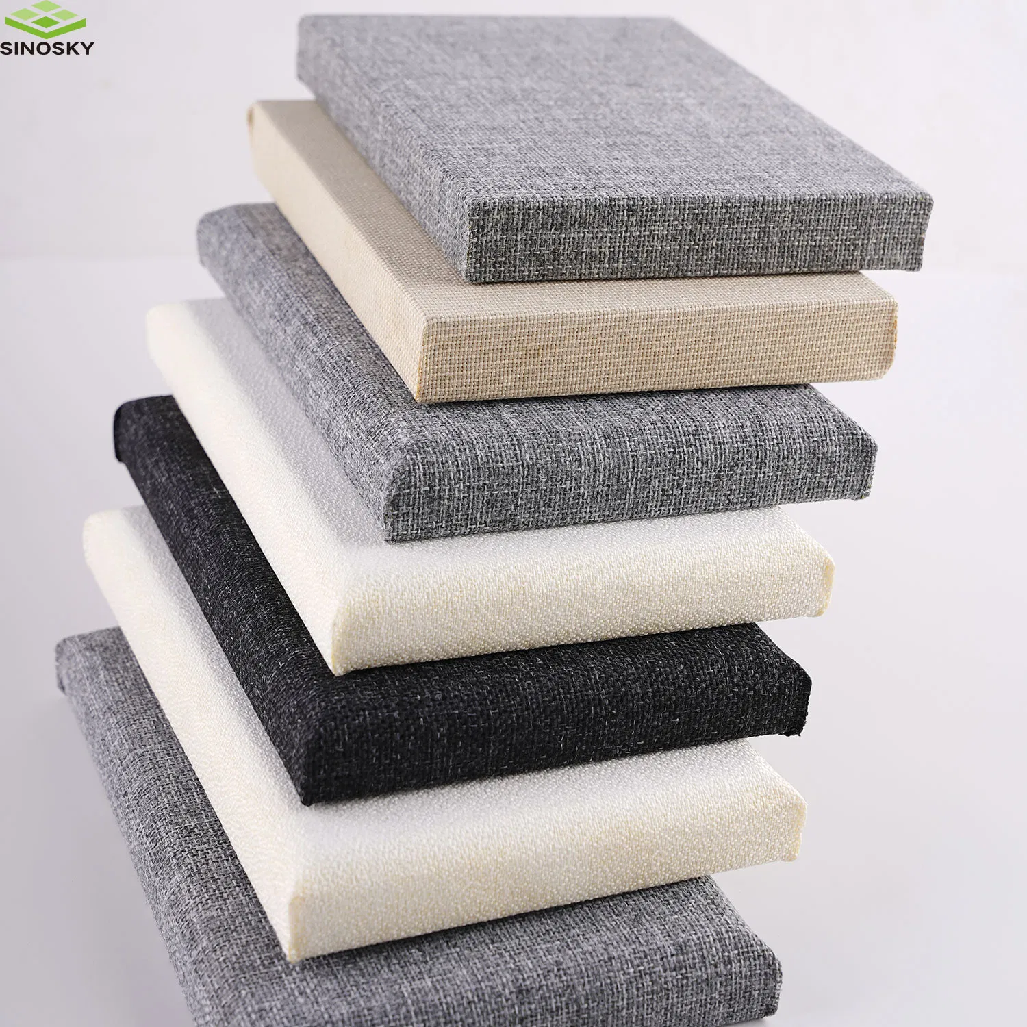 Acoustic Decorative Fabric Wrapped Fiberglass Acoustic Wall Cladding Panel for Recording Studio