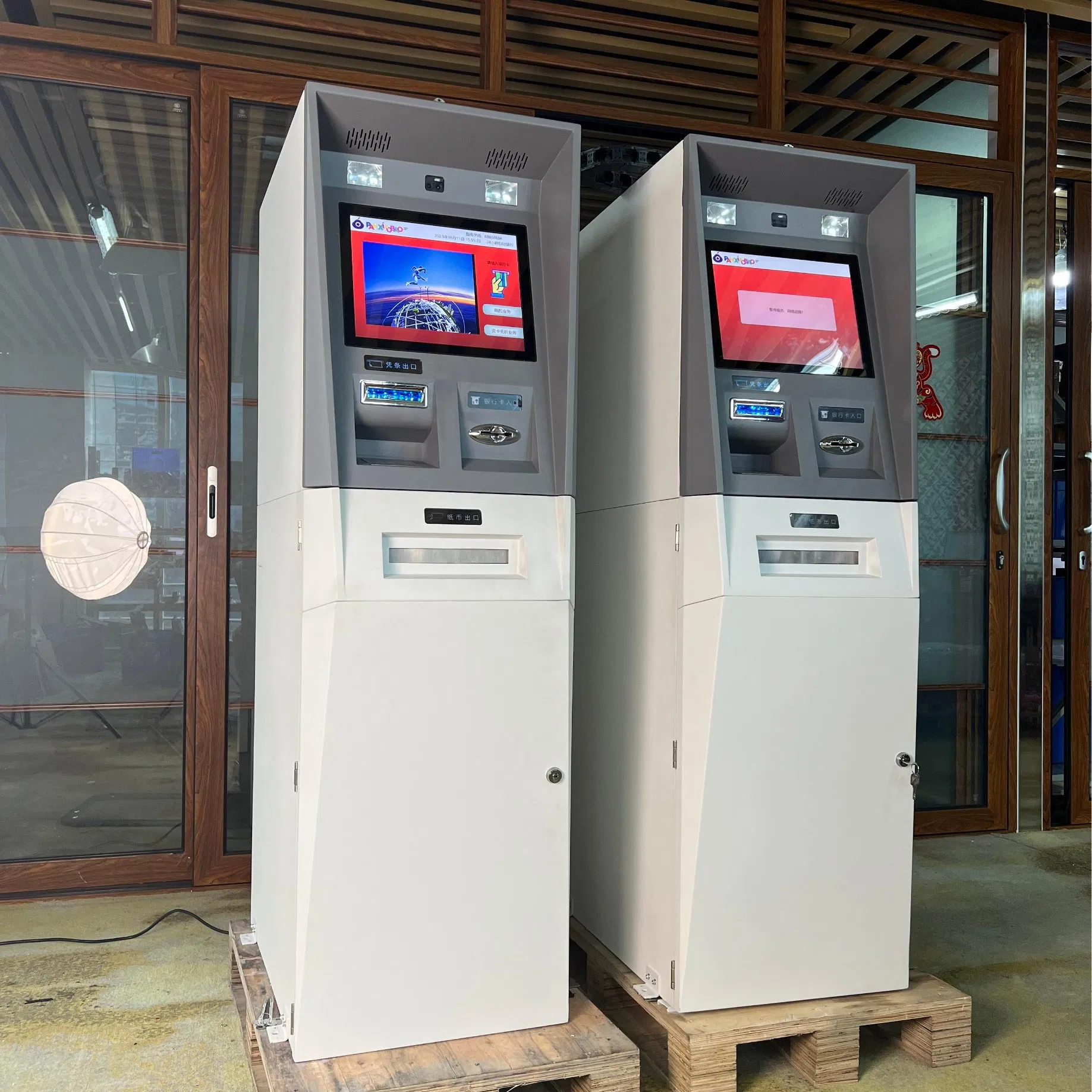 Automatic High Speed Metal Cash Dispenser ATM Kiosks Self Service Cash Withdraw Machine for Banking