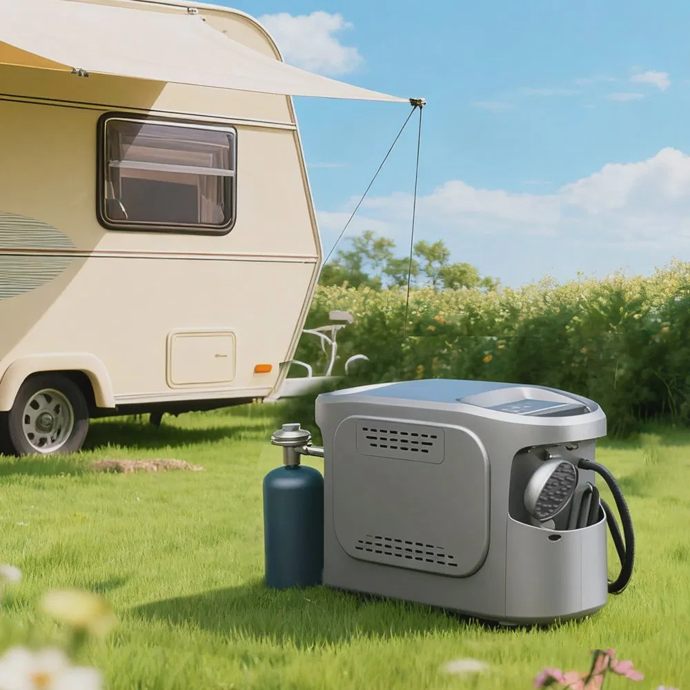 Portable Gas Water Heater with Built-in Battery and Pump for Propane Butane Natural Gas