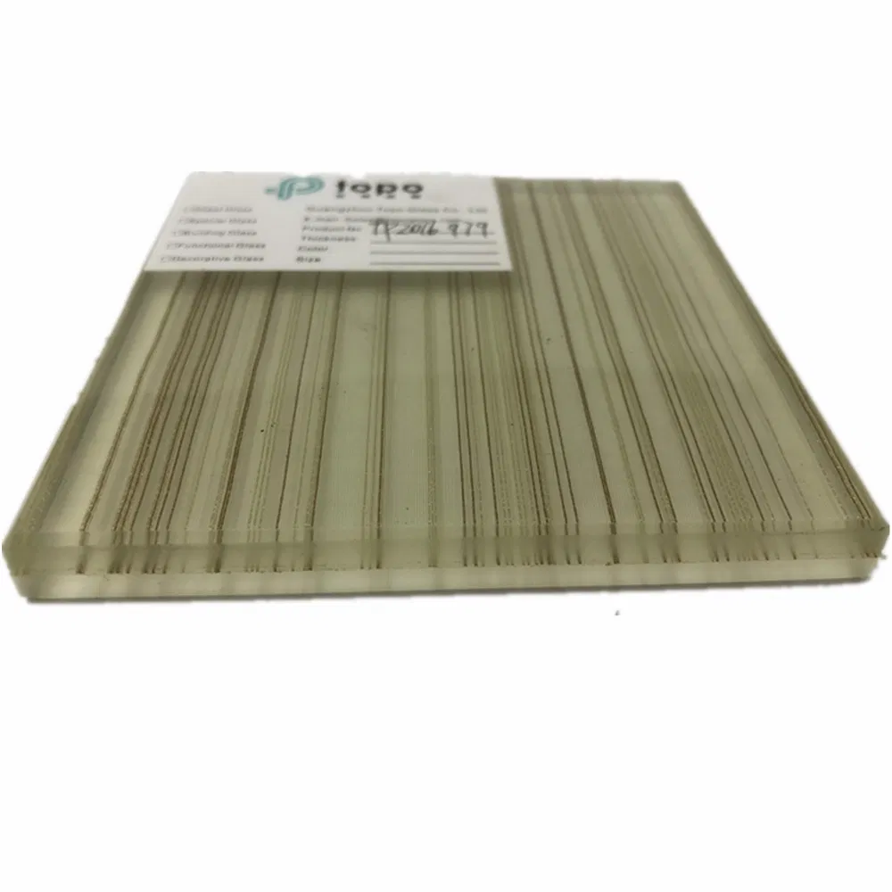 3mm+3mm Best Laminated Wire Mesh Glass (PLW-TP)
