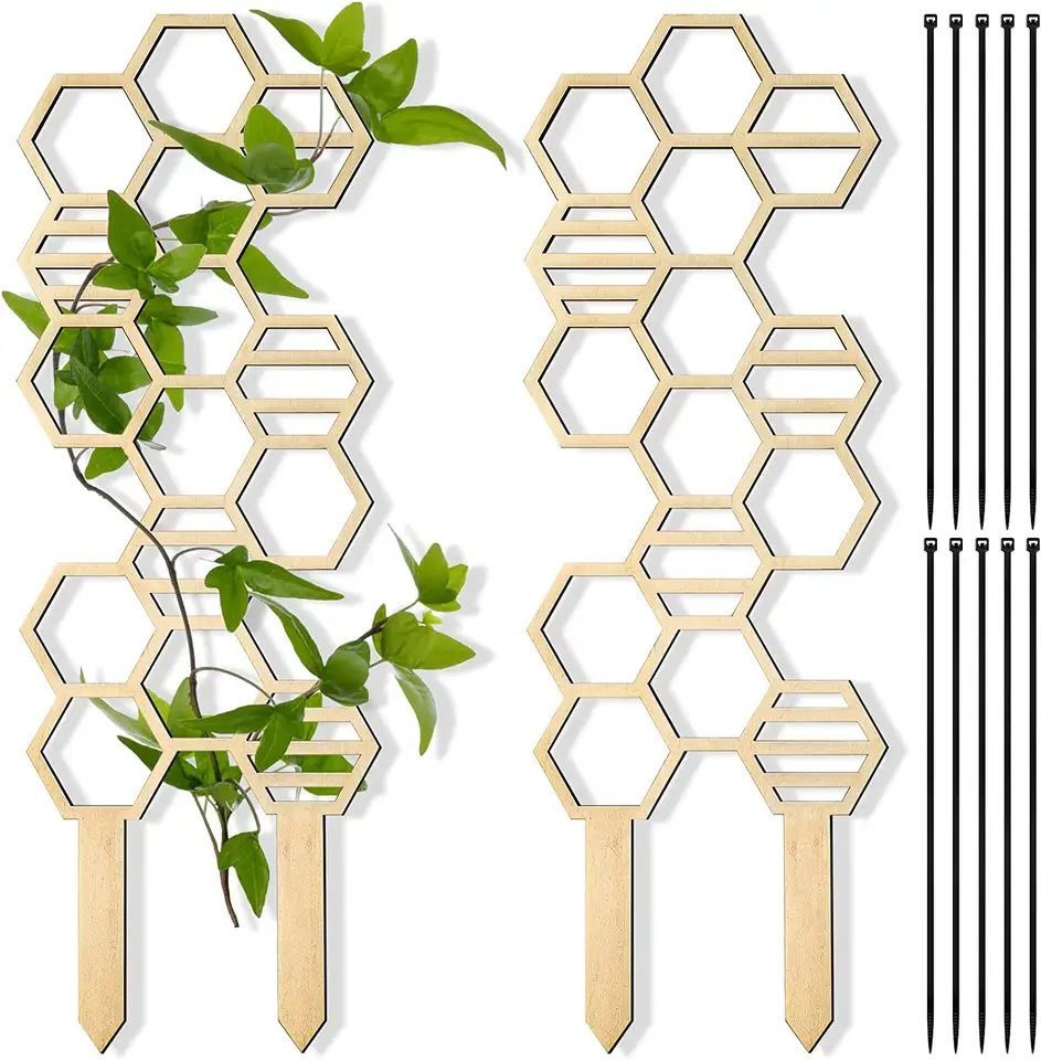 Wholesale Garden Flower Wooden Climbing Pergola Wooden Potted Plants Flowers Vines Climbing Trellis