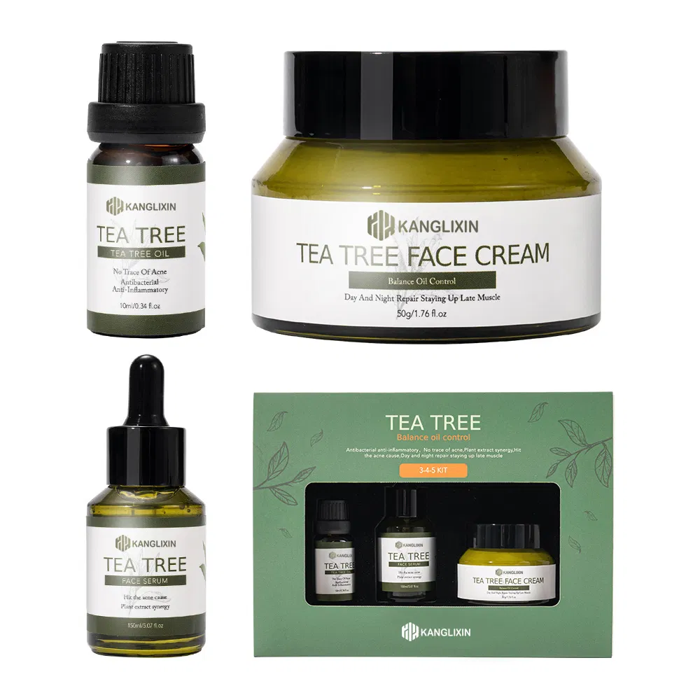 Wholesale Private Label Skin Care Anti Acne Tea Tree Face Oil Facial Serum Skincare Cream