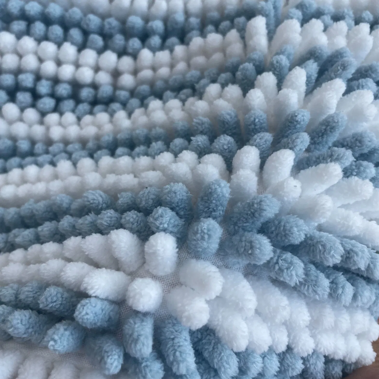 Absorbent Machine Washable Non Slip Chenille Bath Mats Chenille Bathroom Rug 40X60