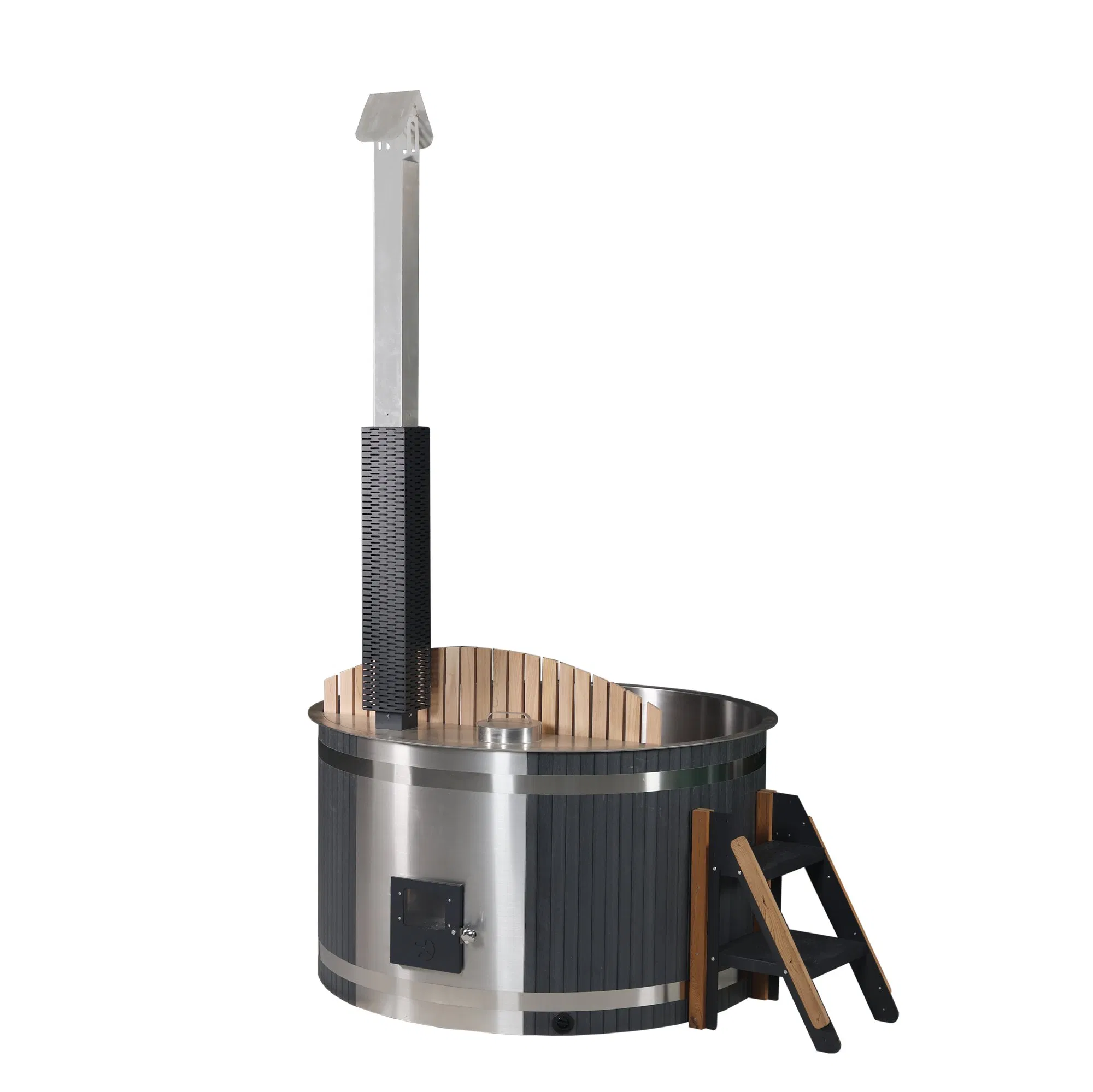 Outdoor SPA Hot Tub Portable Massage Wood Fired Stove Hot Tub SPA Wood Fired Hot Bathtub for Villa Relax