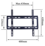 Кронштейн для ТВ фиксированный, сталь 1.8 мм
