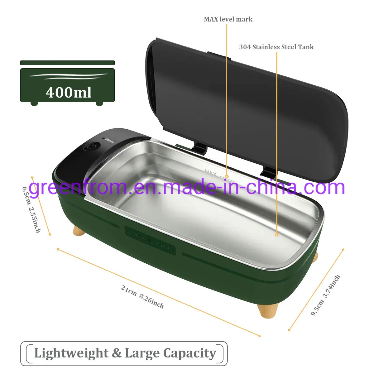 New Hot Selling Mini Portable Ultrasonic Cleaner for Make up Tools and Brush