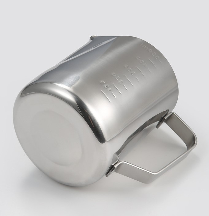 Various Sizes Stainless Steel Measuring Cup Milk Frothing Pitcher Coffee Milk Pitcher Jug for Coffee Bar