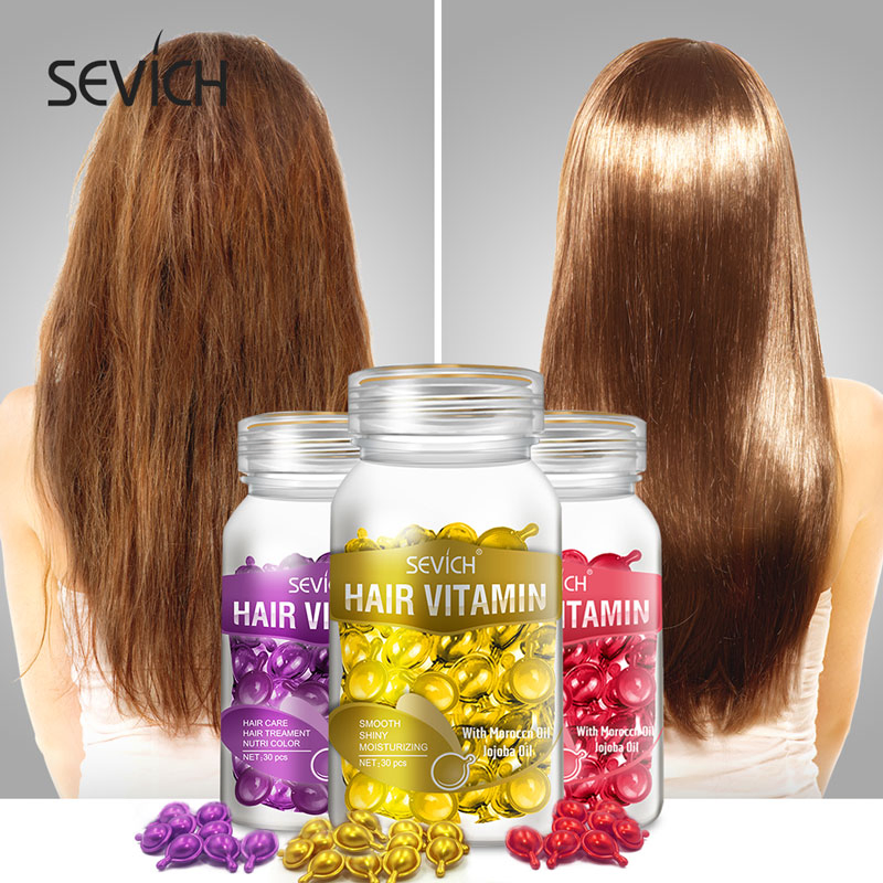 Hair Vitamins Repair Growth Oil Moisturizing Treatment Capsule Hair Serum Oil Capsules