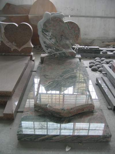 Grave Stone Wholesale Black/White/Grey Granite Cheap Angel/Heart/Butterfly Monuments Headstones Tombstones