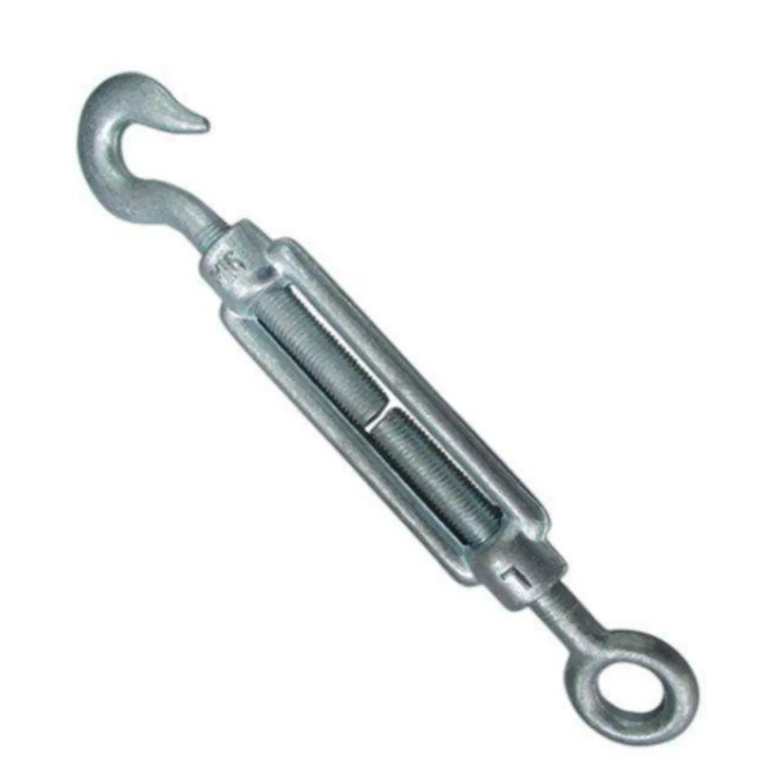 Rigging Hardware DIN1480 Turnbuckles Hook/ Eye, Hot DIP Galvanized or Zinc Plated